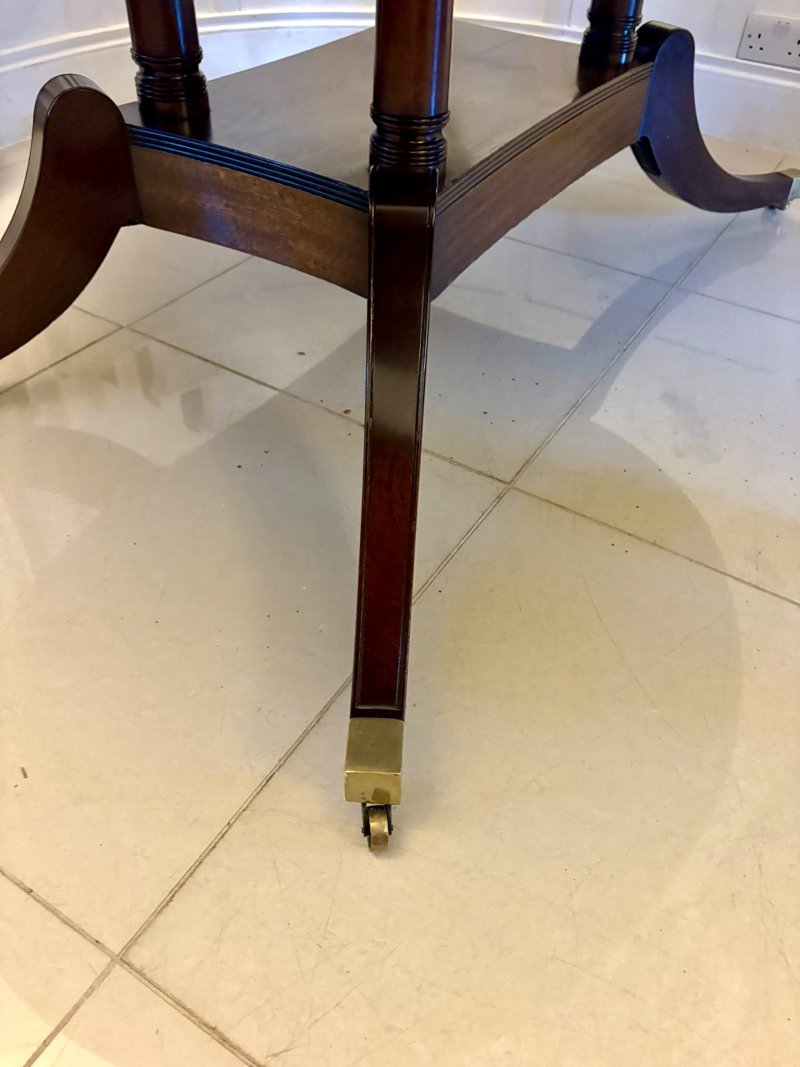 Quality Antique Mahogany Extending 10 Seater Dining Table